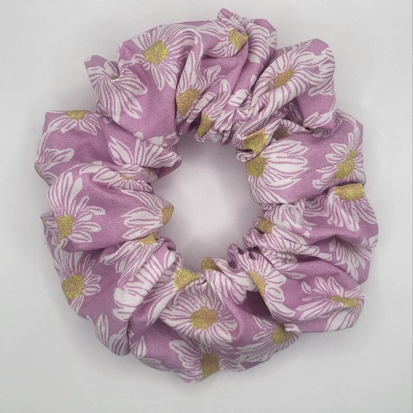 Daisy Scrunchie Wide Elastic Anti Crease Extra Hold Curly Approved - Picture 1 of 2